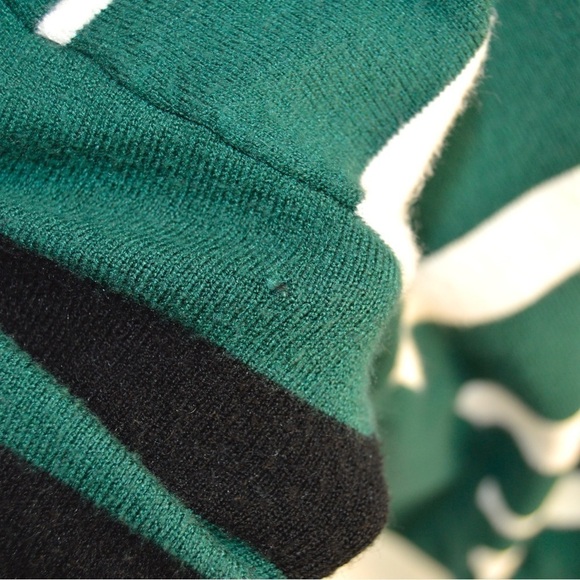 Liz Claiborne Lightweight Striped Crew Neck Balloon Sleeve Pullover Sweater Lg - Picture 5 of 8